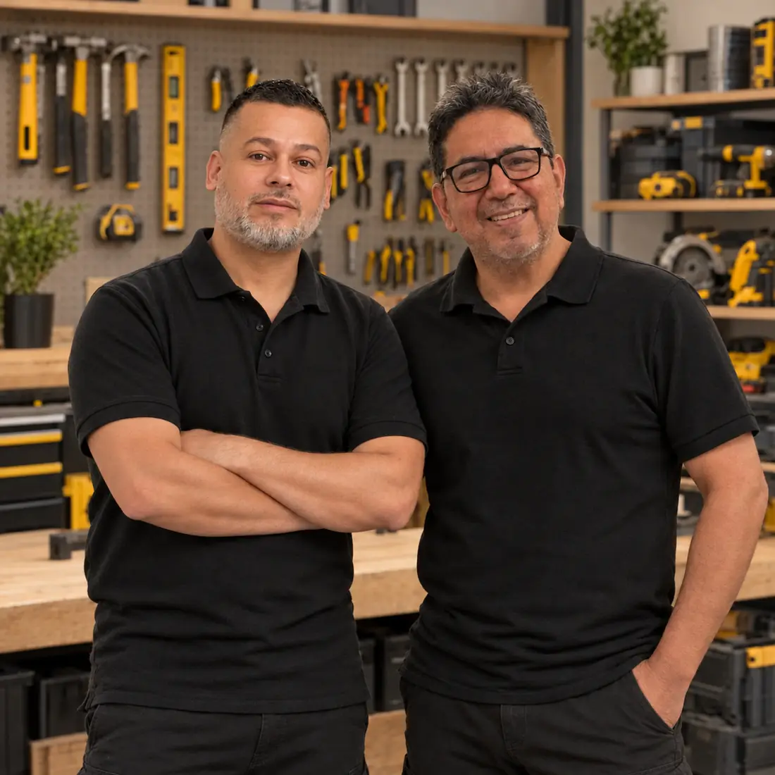 Felipe Campuzano and Iván Rodríguez, founders of FelivPRO, in their workshop